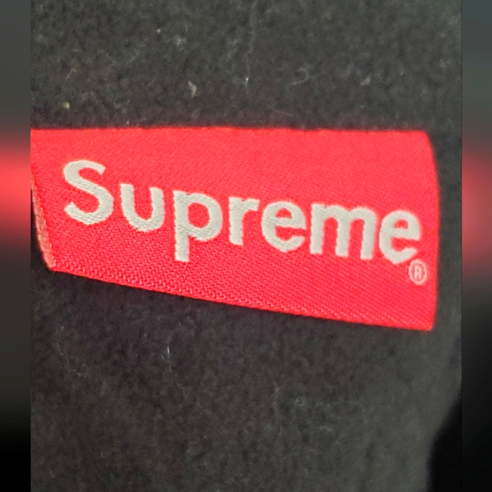 🔥HostPick🔥SUPREME Men's size M Micro down half zip pullover black jacket - Picture 4 of 15